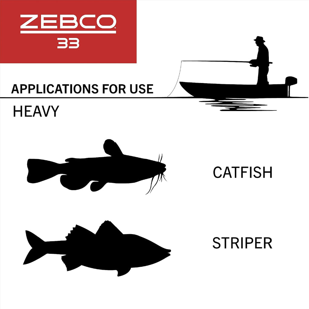 Zebco 33 MAX Spincast Fishing Reel, Size 60 Reel, Right or Left-Hand Retrieve, 20-Pound Zebco Cajun Line, Graphite Frame, Silver/Black